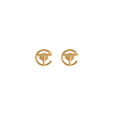 Logo Stud Earring|Gold - Image 1