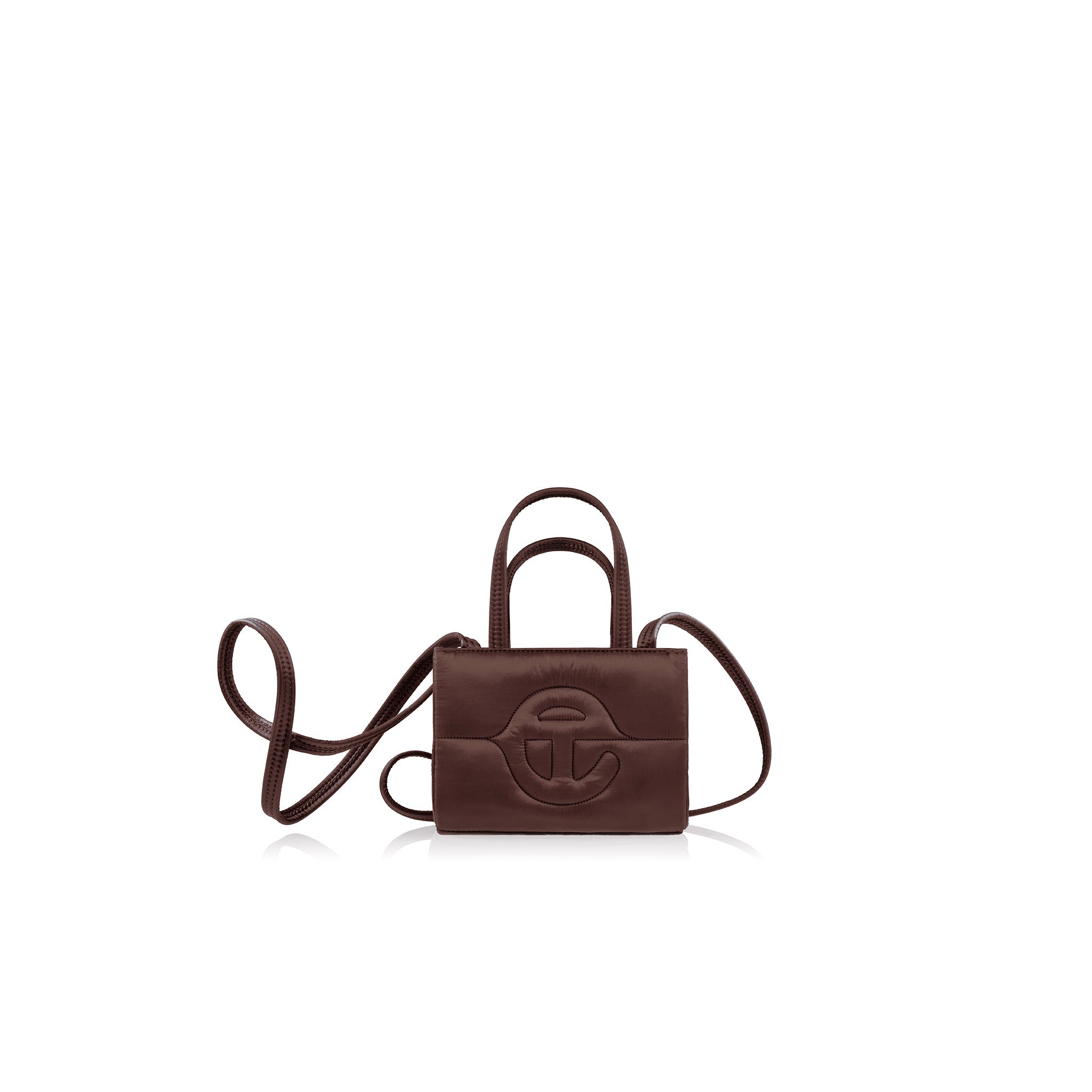 Small Puff Shopper|Chocolate - Image 1