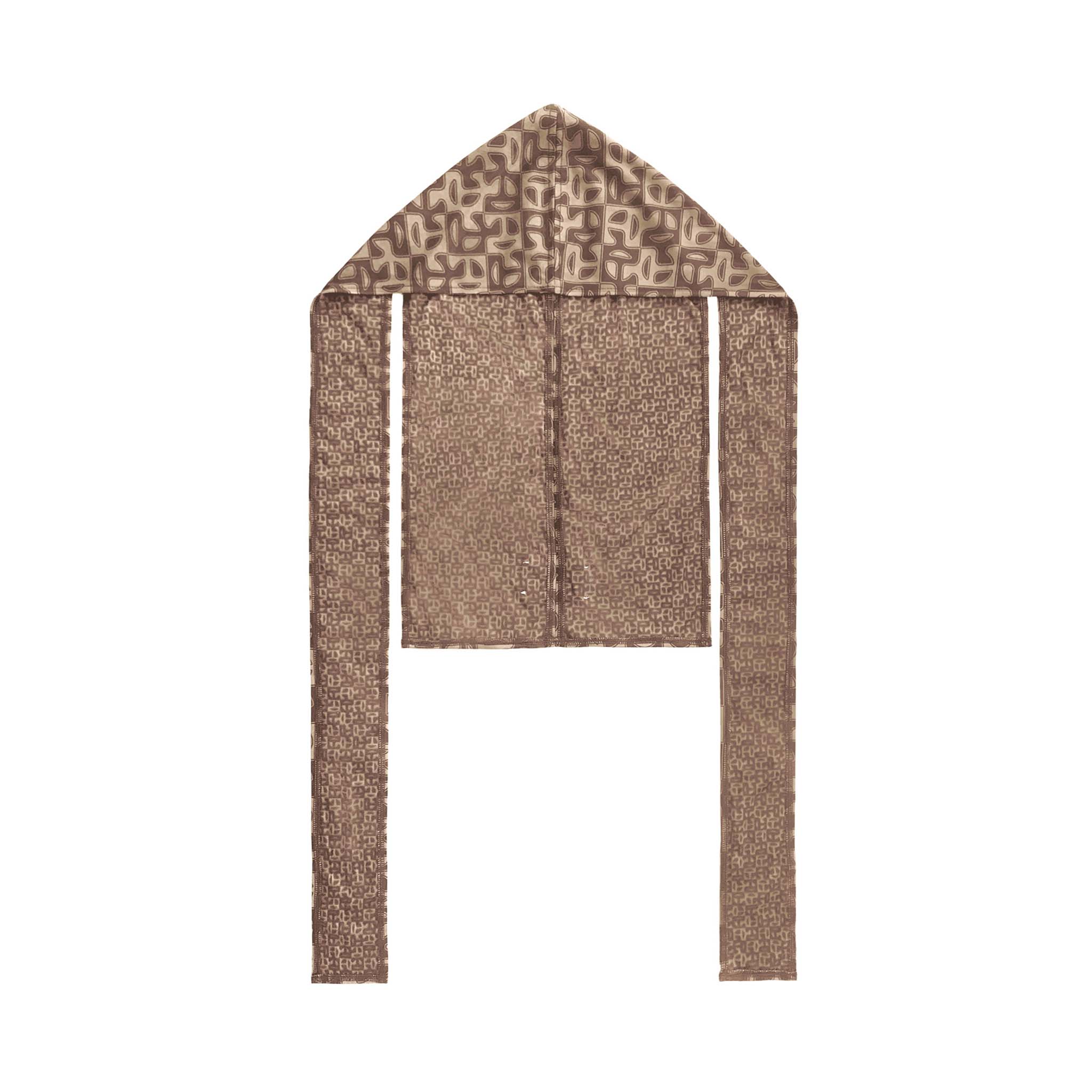 Monogram Print Durag|Brown - Image 2