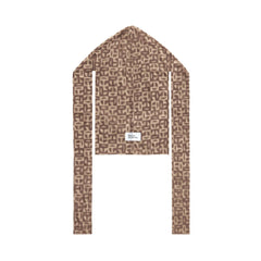Monogram Print Durag|Brown - Image 1
