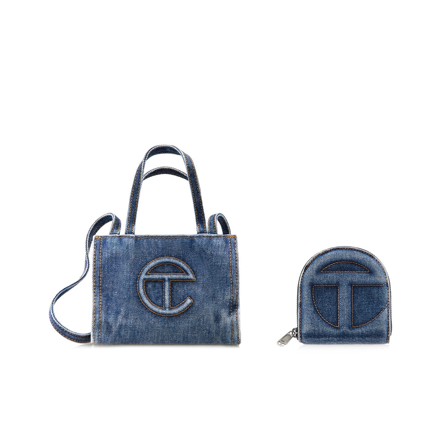 Telfar Wallet|Blue Denim - Image 9