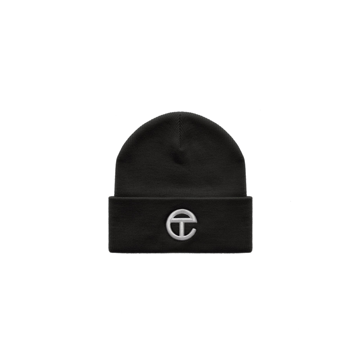 Embroidered Beanie|Black/White - Image 1