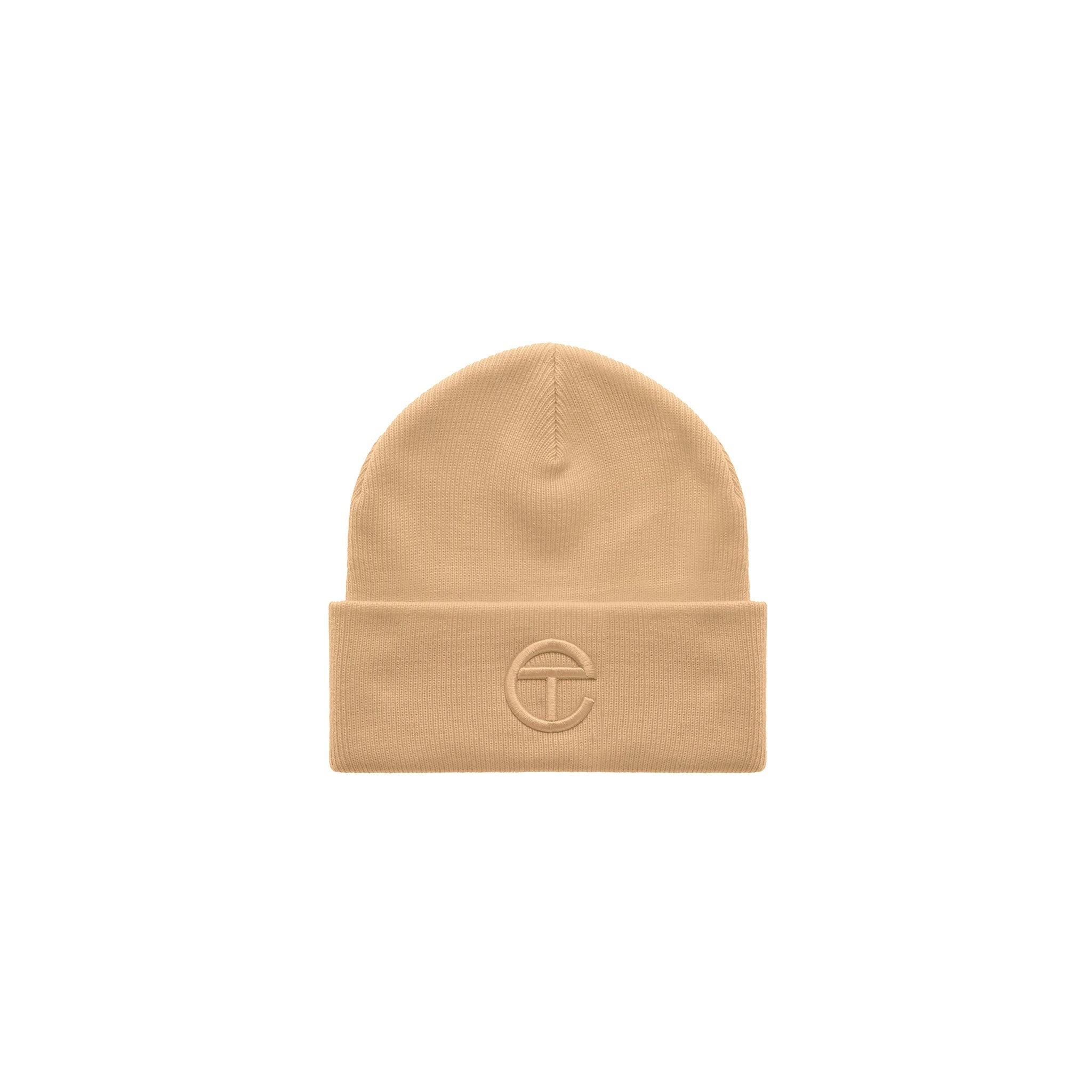 Embroidered Beanie|Cream - Image 1