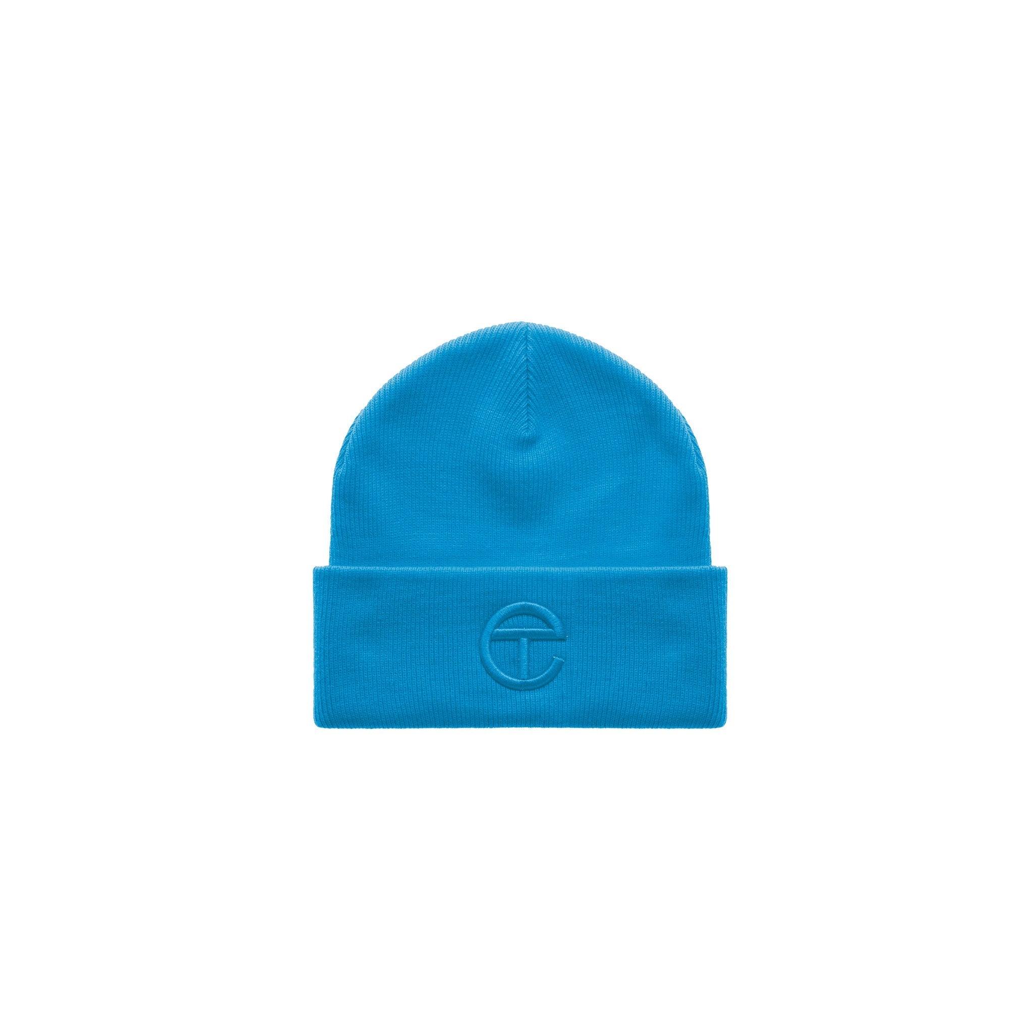 Embroidered Beanie|Cyan - Image 1