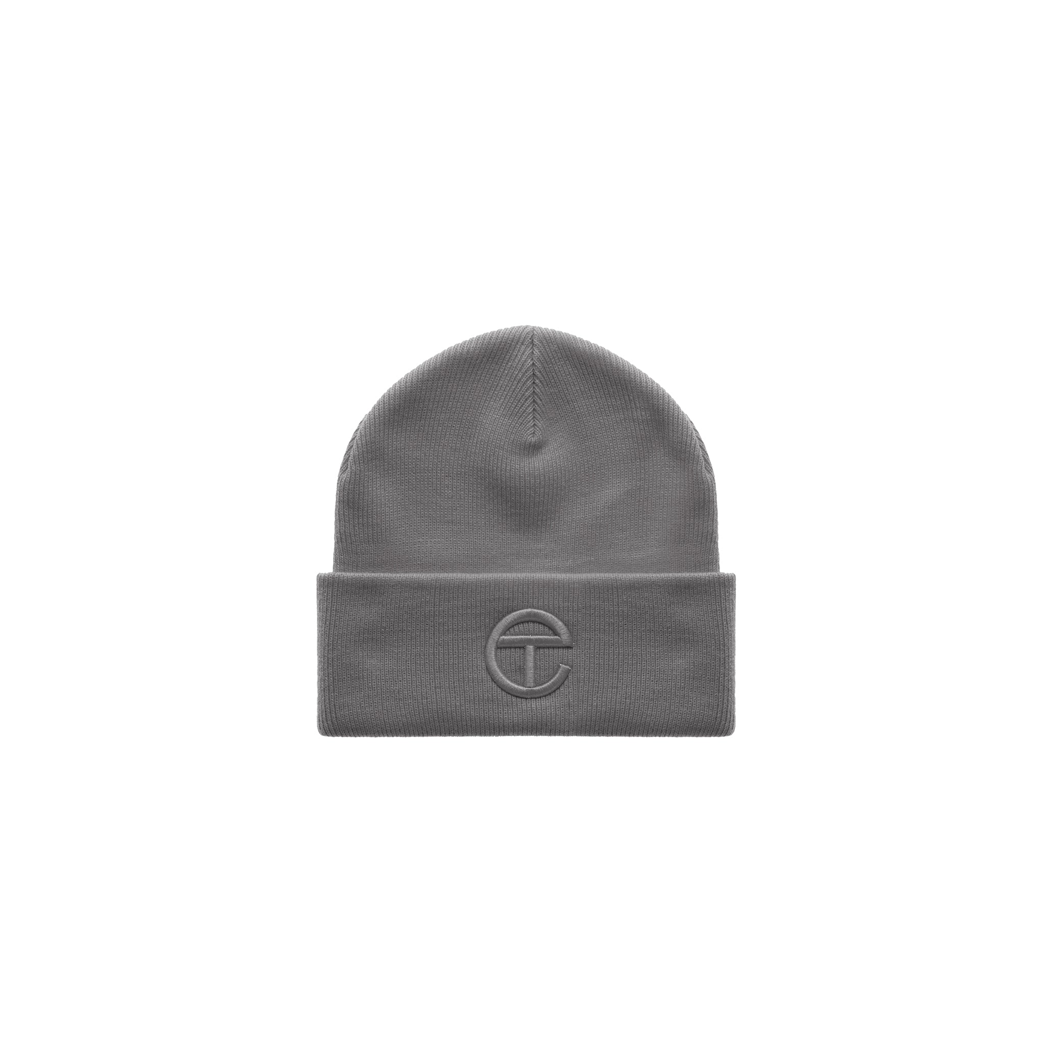Embroidered Beanie|Grey - Image 1
