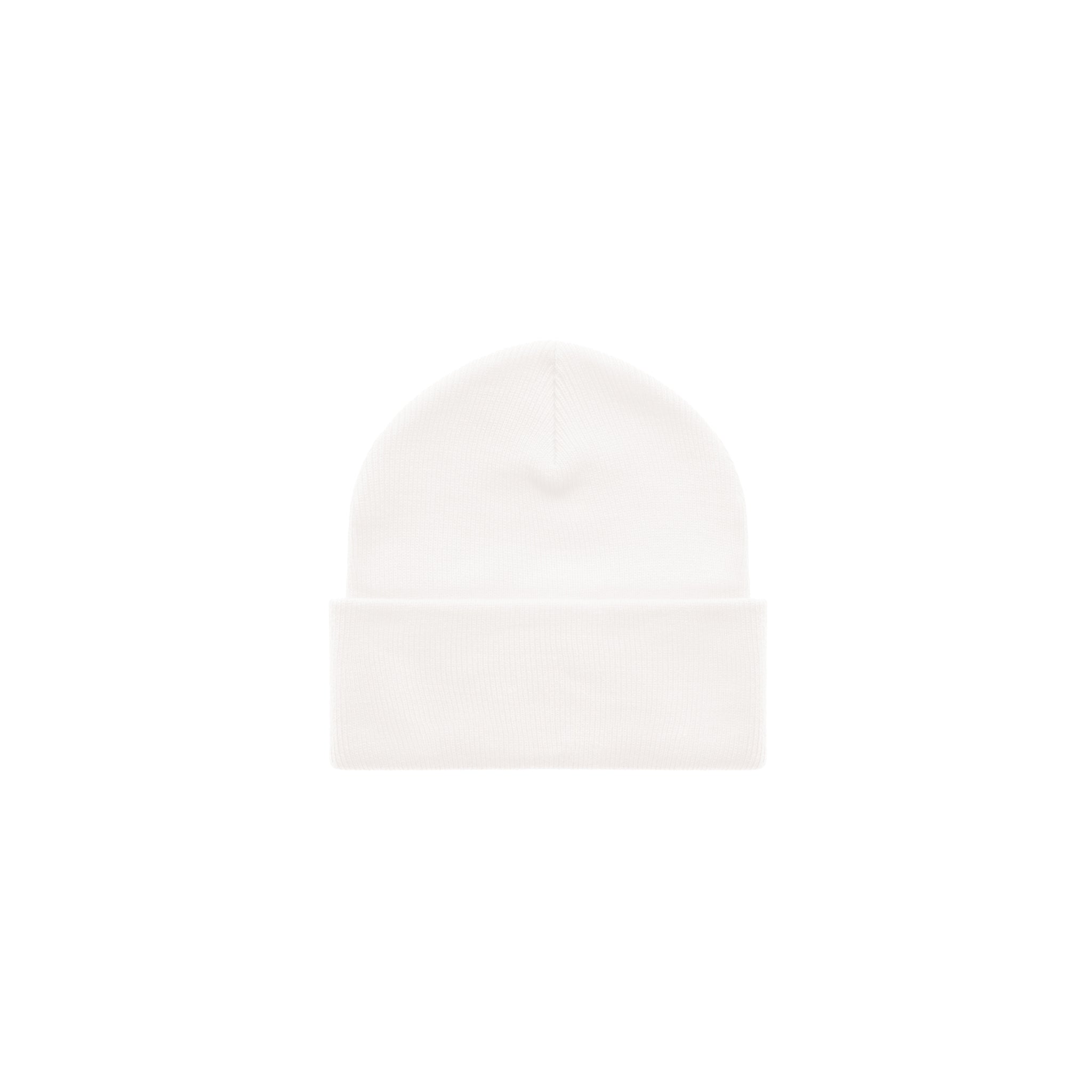 Embroidered Beanie|White/White - Image 2