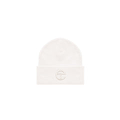 Embroidered Beanie|White/White - Image 1